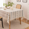 Bohemia -free cotton -free hemp table cloth naval waterproof waterproof cross -border coffee table fabrics and home furnace table cloth
