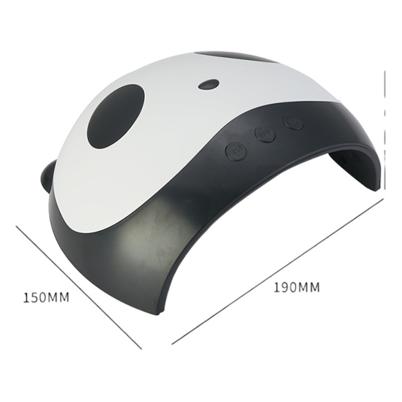 Transfronteriza nueva Panda lámpara de fototerapia de uñas 54W no Negro mano de secado rápido inteligente máquina de fototerapia de uñas en stock al por mayor