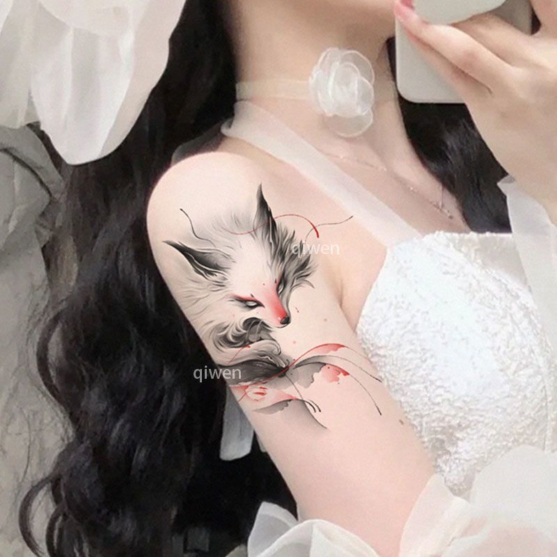 Popular Little Fox Colorful Tattoo Ins Ankle High-Value Sexy Fresh Girl Sweet Cool Waterproof Long-Lasting Scar Cover Popular Little Fox Colorful Tattoo Ins Ankle High-Value Sexy Fresh Girl Sweet Cool Waterproof Long-Lasting Scar Cover