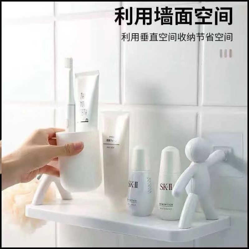小人棚壁掛け穴なし浴室化粧品収納棚キッチン調味料缶整理棚家庭用収納|undefined