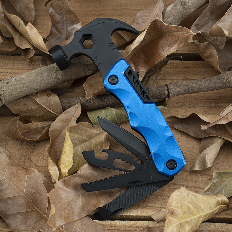 多功能羊角锤户外便携式锤子组合居家修理螺丝批小工具防爆防震