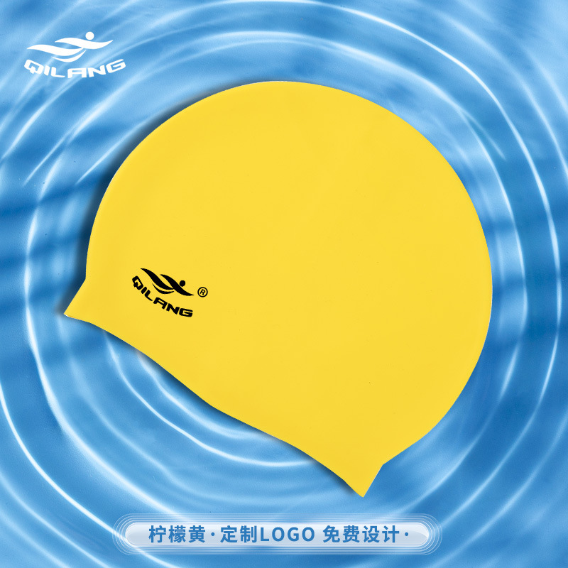 Sombreras de baño de silicona para adultos y niños personalizadas con logotipo de tamaño para hombres y mujeres impermeables para proteger los oídos sin estrangular la cabeza gorra de baño de alta elasticidad