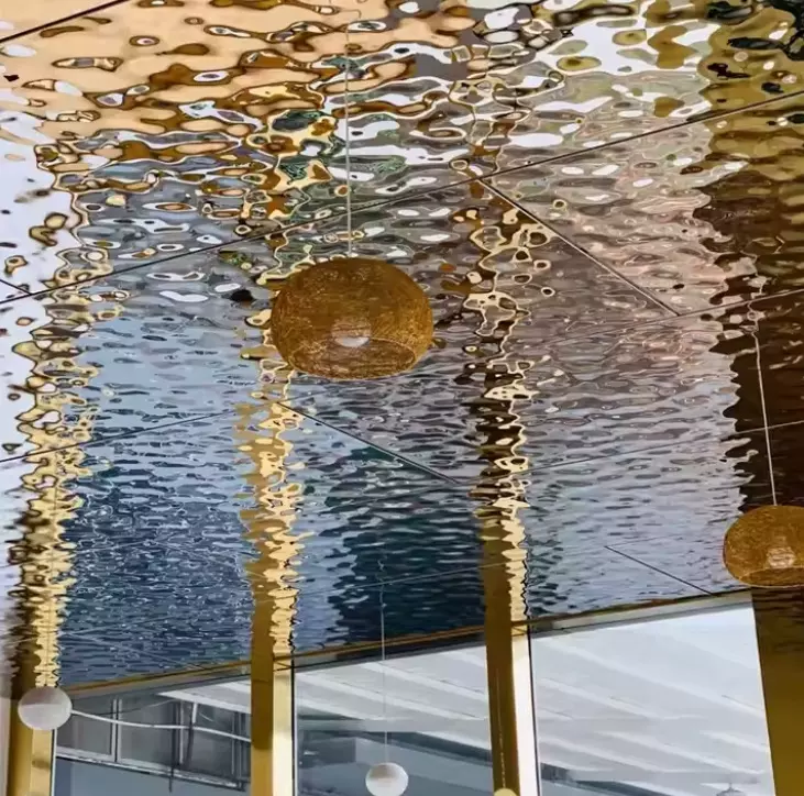 304 201水波不锈钢板 纹压花天花板装饰板锤击耐腐蚀不锈钢板