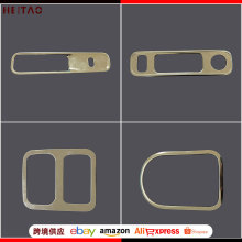 适用于问界M9不锈钢改装玻璃开关空调出风口后备箱左右照明灯贴片