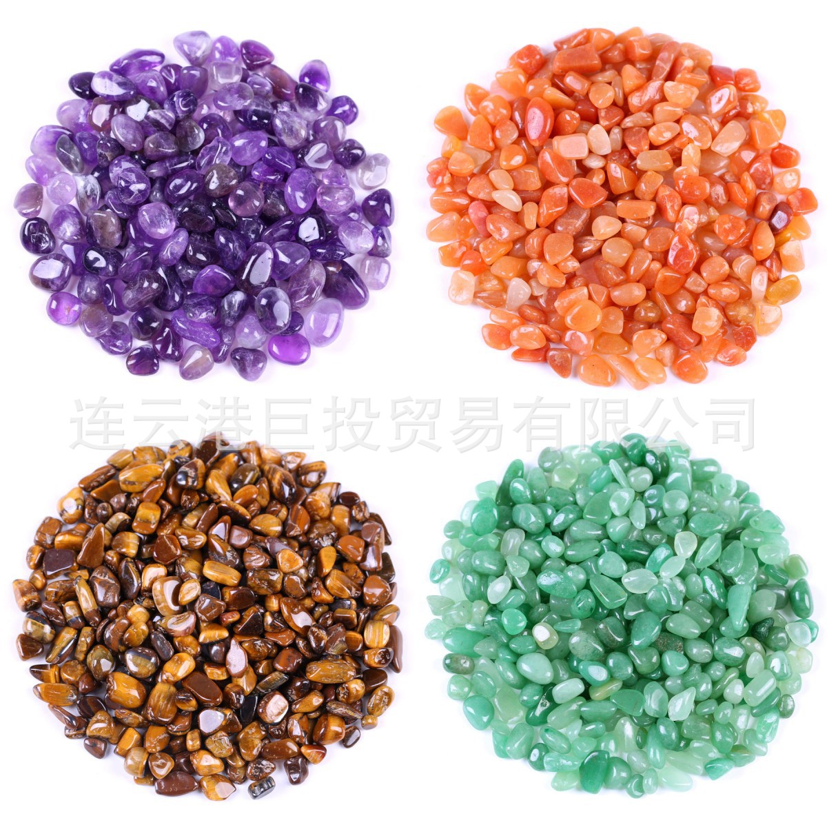 100 tipos de piedra triturada de 7 - 9mm cristal natural jade ágata espécimen de piedra preciosa marco de fotos transfronterizo mano suministro Amazon