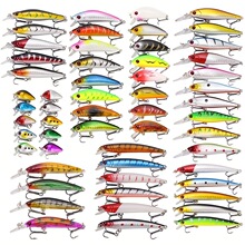 M 44507 56 Piece Lure Set Minnow Hard Bait ·�Ƕ���װ