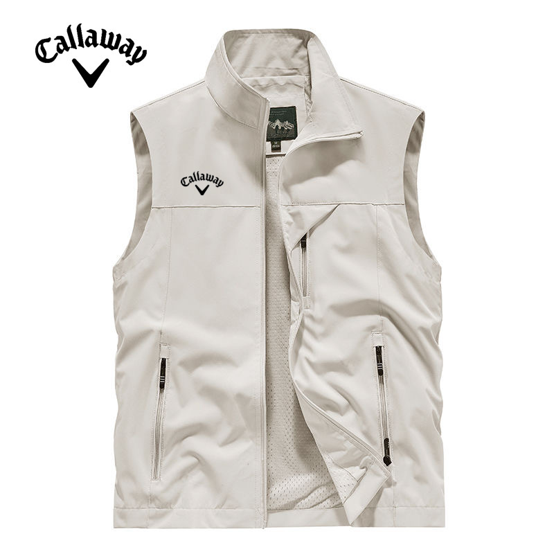 New Men's Golf Vest, Breathable, Lightweight, Versatile, Multi-Pocket, Zippered Golf Vest Jacket New Men's Golf Vest, Breathable, Lightweight, Versatile, Multi-Pocket, Zippered Golf Vest Jacket