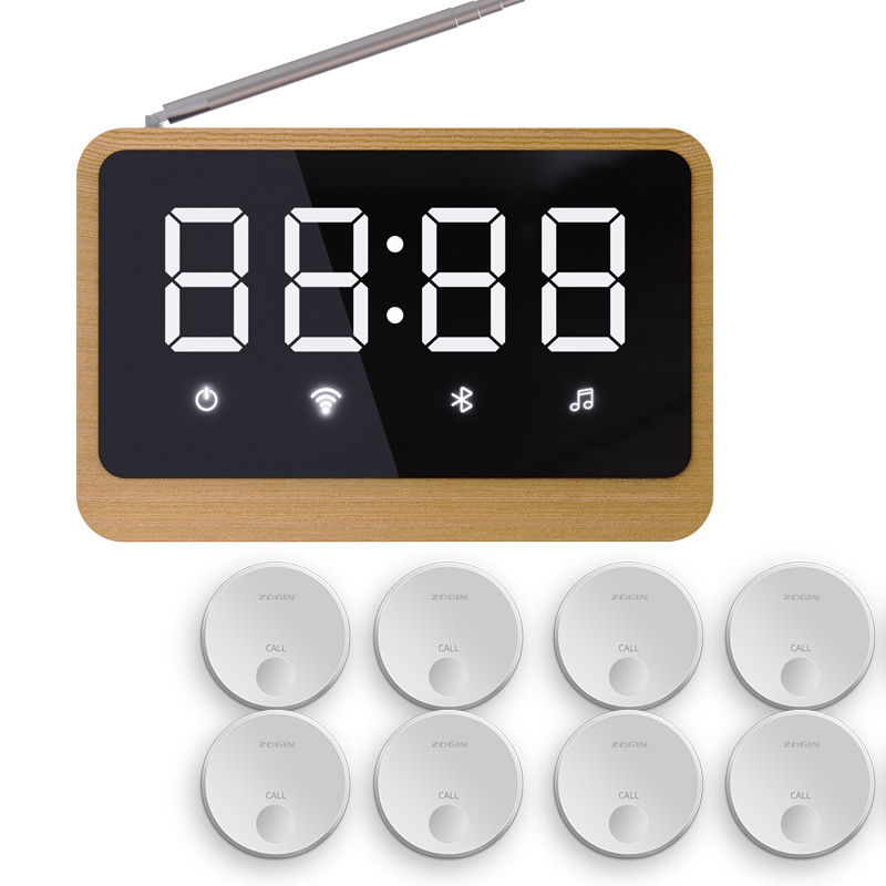 1*라이트 우드 그레인 호스트+8 화이트 콜러