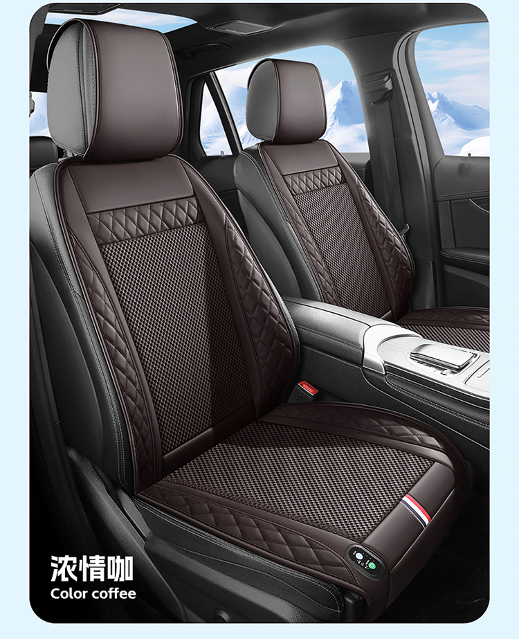 Summer Car Seat Ventilated Cushion with Fan 12V24V Truck Car Electric Air Conditioner Blower Massage Seat Cushion