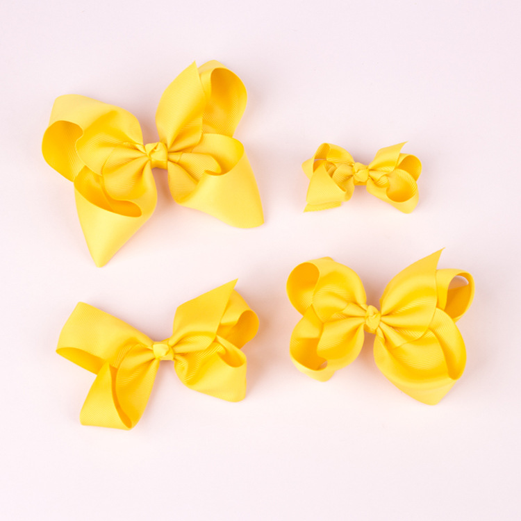 Wholesale Solid Color Bow Duckbill Clip Children's Hairpins Nihaojewelry display picture 4