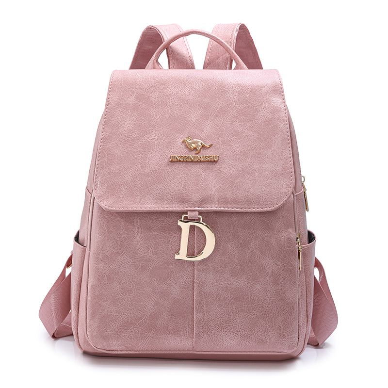 Mochila ligera y de gran capacidad para mujer 2024 comercio exterior nueva tendencia de moda de cuero suave mochila de viaje de ocio retro