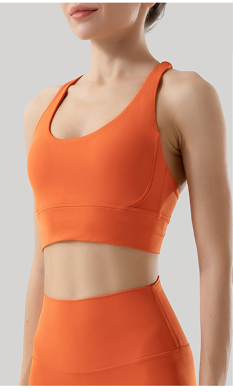 Sport Einfarbig Nylon U-Ausschnitt Rückenfrei Aktive Tops Weste display picture 2