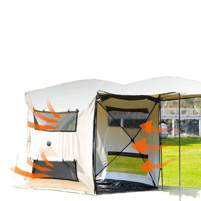 Avtomobil dam çadırları: Windproof, Foldable Lounge Tent, Car Rear