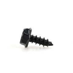 M6.3 cross recessed black zinc-plated hardened carbon steel hexagonal flange self-drilling screw directly sold by the manufacturer