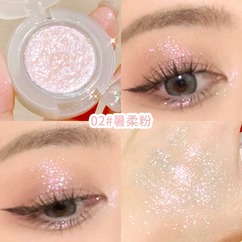 Monochrome Eye Shadow XIXI D-559, Glitter Sequin Finish, Long-Lasting Color