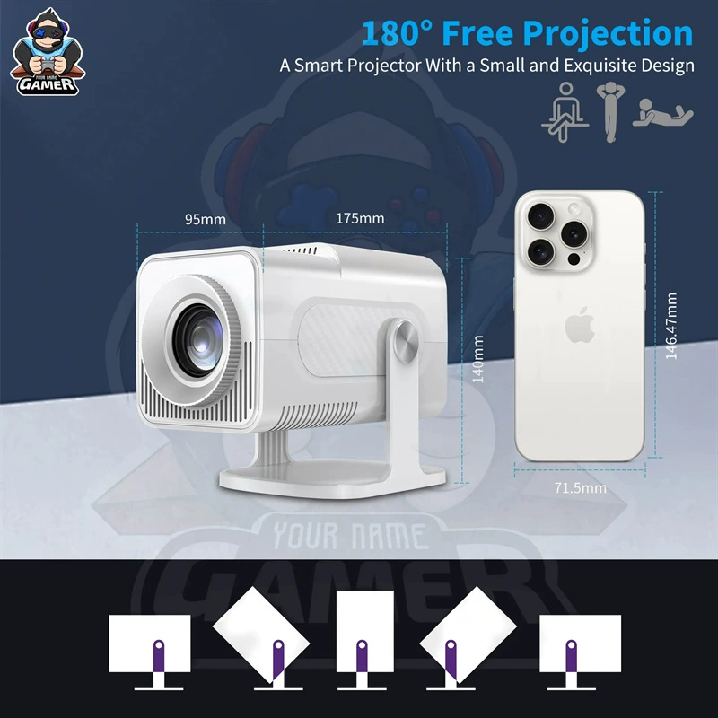 Глобальная/международная HCS350 pro портативная домашняя 6G Android игровая проектор с 37000 играми