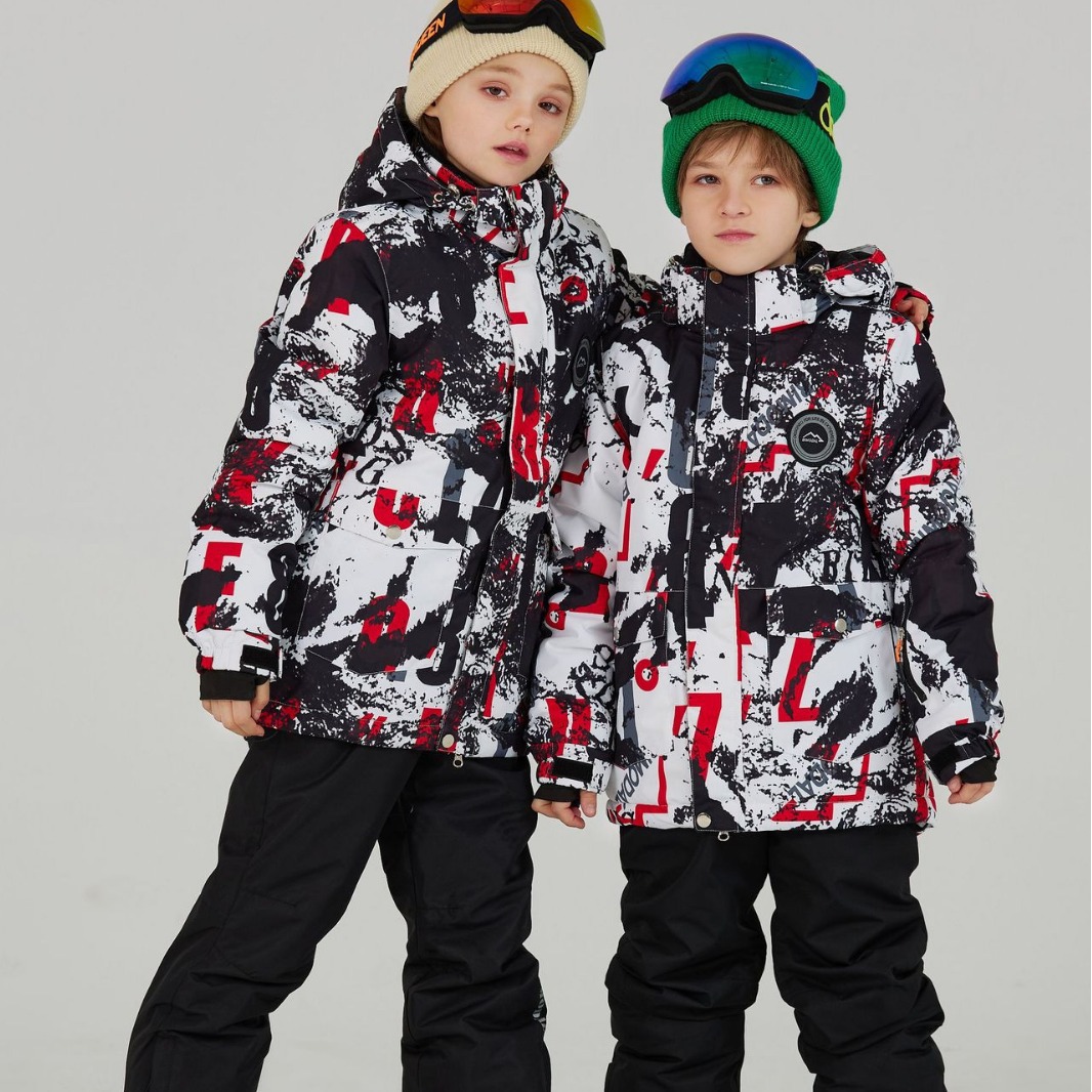 Kid's Clothing Children's ski suit set single board double board thick warm outdoor skiing_voghion.com