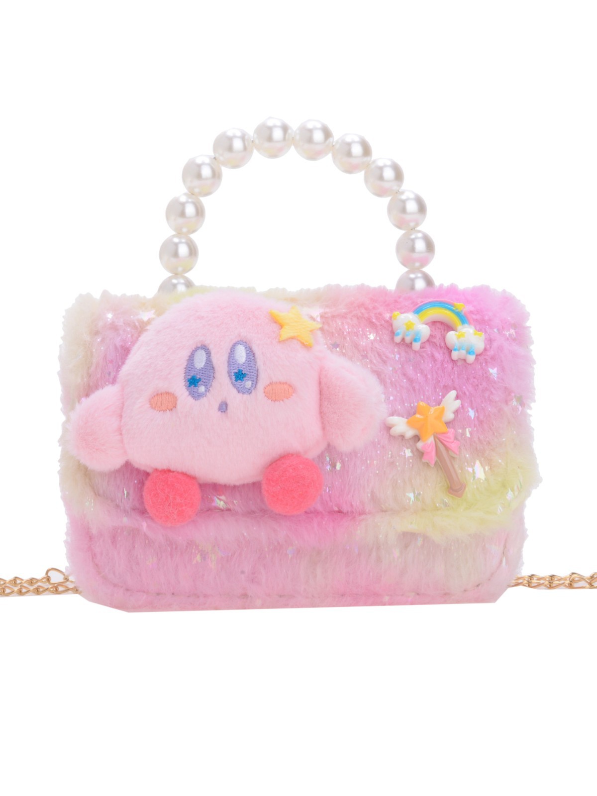 2025 nuevo bolso infantil lindo peluche Sanliou accesorios bolsos princesa bolsos de moda de niñas en línea