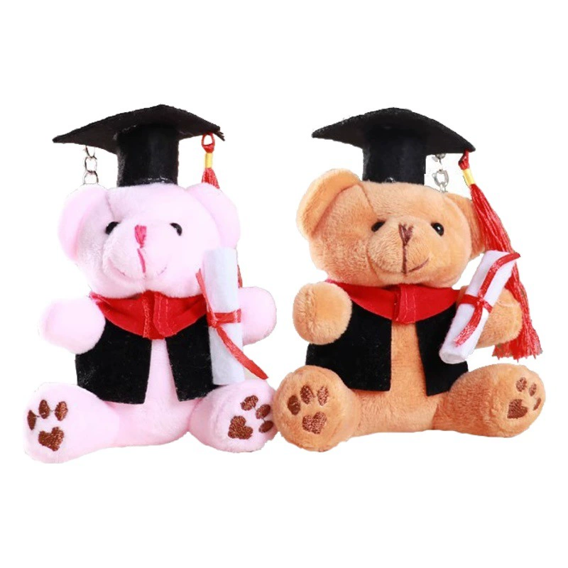 Милый плюшевый медведь, игрушка-кукла, подарок на выпускной, школьный сувенир, медведь-доктор, подарок однокласснику, памятная мини-кукла
