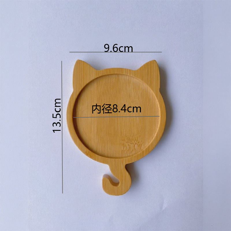 Inventario transfronterizo de bambú y madera taza almohadilla bandeja creativa mosaico DIY base bambú multicarnito bandeja almohadilla aislante térmica