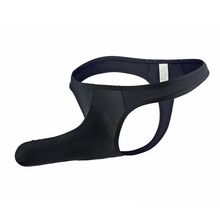 枪弹分离男士丁字裤大象鼻低腰透气性感裤衩情趣漏蛋gay同志T裤潮