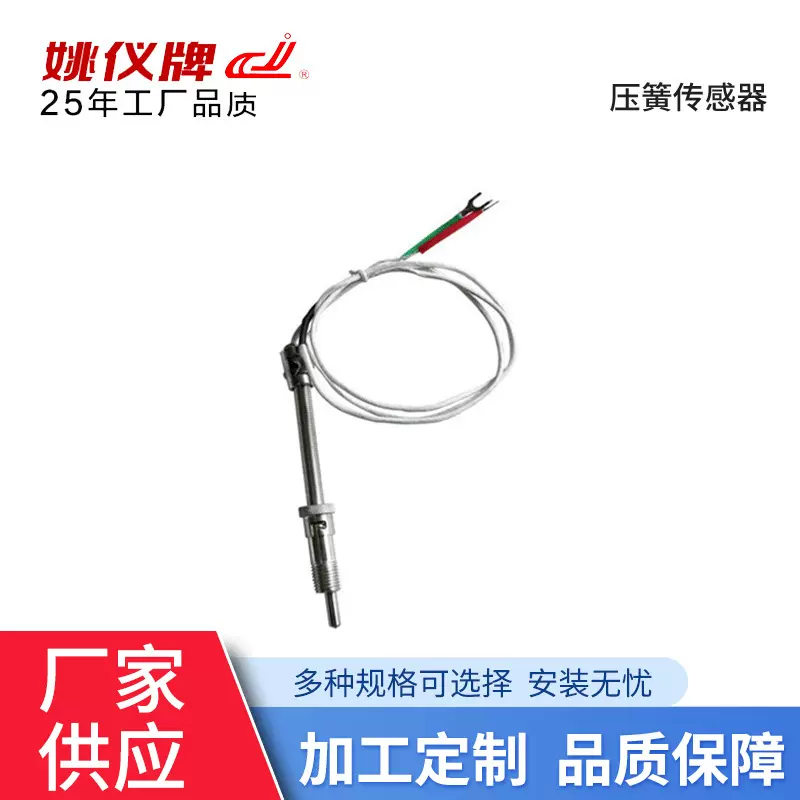 余姚长江 压簧式热电偶 热电阻 M12*1.5-K E  PT100 余姚长江