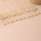 Gold Square Pendant Titanium Steel Clavicle Chain 26 Letter Simple Fashionable Color-free Long Woolen Chain Single Chain