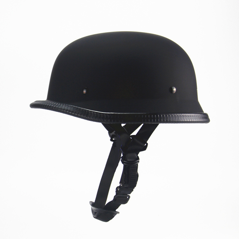 Customizable Small Vintage Soldier-Style Harley Helmet with Eps Cushioning Lining, Trendy Riding Half-Helmet for Travel