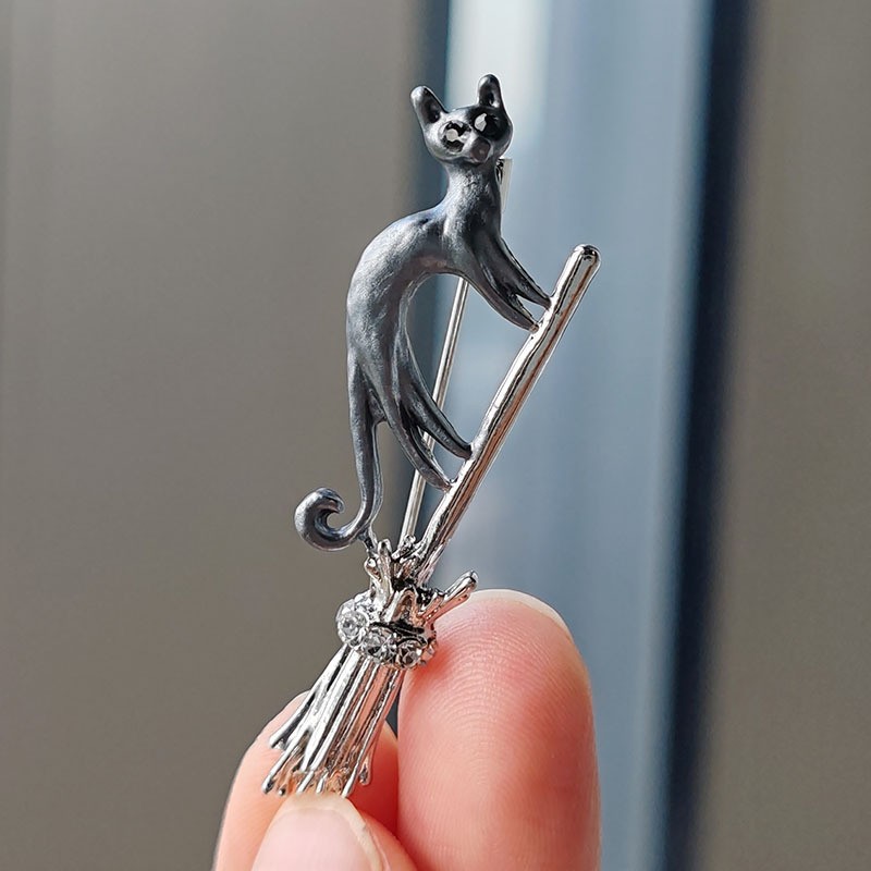 Kitten broche voor dames, creatieve cartoon dieren speld_voghion.com