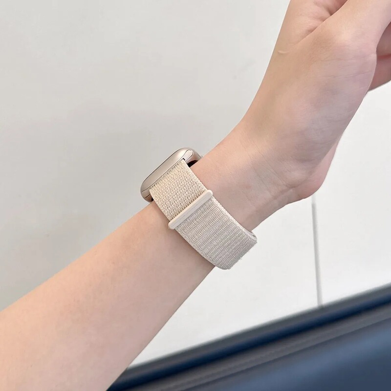 ins は iwatch ナイロンループマジックストラップ S10 Apple s9 ウォッチ SE スポーツ 8/7/男性と女性のリストバンドに適しています。|undefined