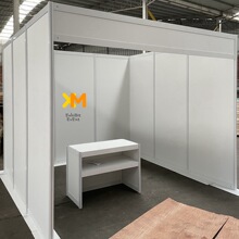 四分方柱标准摊位 出印度尼西亚新加坡八棱柱标摊展位Booth3X3M