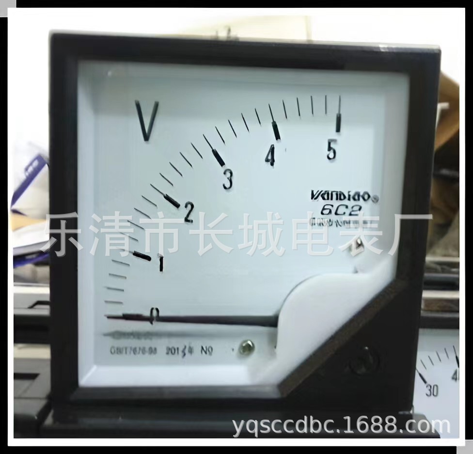 长城电表厂 6C2 5V 直流指针电压表 厂家直销 80*80