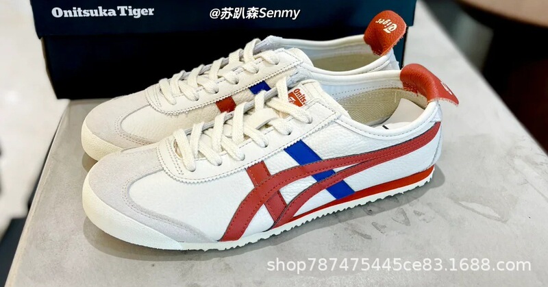 莆田鬼塚虎TigerMexico66デイトレーニングレディースシューズ、第一層牛革、配色、レトロ、カジュアル、ファッション|undefined