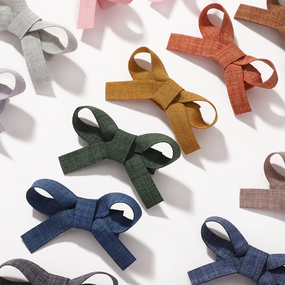 4g Weight Hair Clip Hair Accessories Type Mixed Quantity Holiday, Daily Occasion Alloy Material Bow Knot Pattern Girl'S Gender Simple Style, Classic Style Style Girl'S Simple Style Classic Style Bow Knot Alloy Hair Clip 4