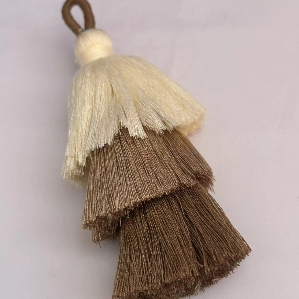 Nuevo correa de cortina de perlas de madera de tres capas de botón de cortina de fijación de cortina de absorción de cortina de fijación de cortina corda de cortina decoración sin agujeros perforados