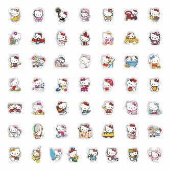 Hello Kitty, милые детские водонепроницаемые наклейки, стикер для чемодана