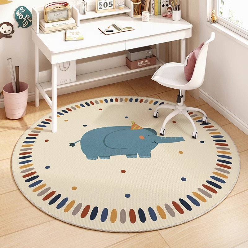 cute cartoon round children's carpet