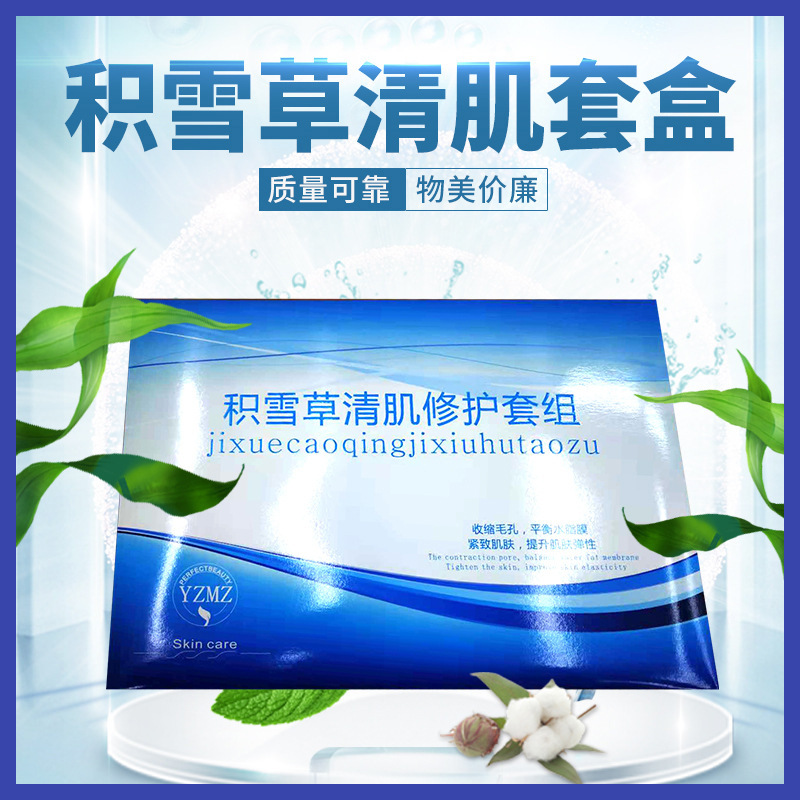 壹件代發護膚品套裝 美容院PAIDU積雪草修護凍幹粉清肌淡豆印