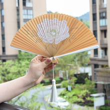 德清厂家中国风全竹折扇夏季迷你手持汉服古风舞蹈男女日式团扇子