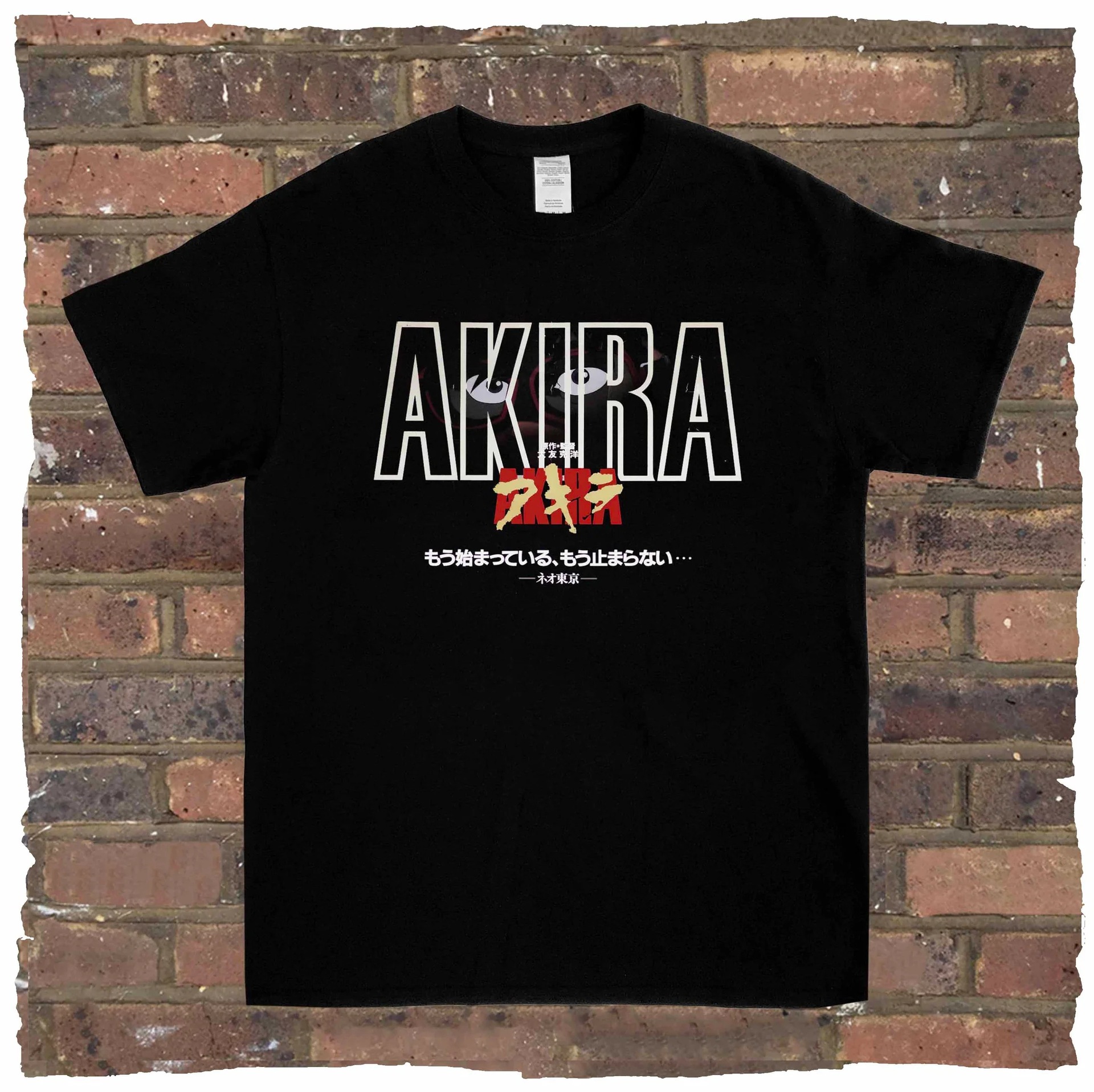 1988年アキーラAKIRAアニメ連名日系レトロ潮牌ヴィンテージ男性綿ゆるいtシャツ