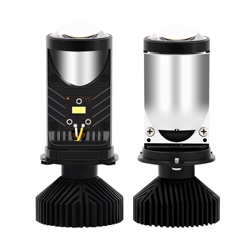 Faro LED para coche Y6D-H4, luz alta y baja integrada, foco súper brillante para motocicleta con lente, faro LED para coche