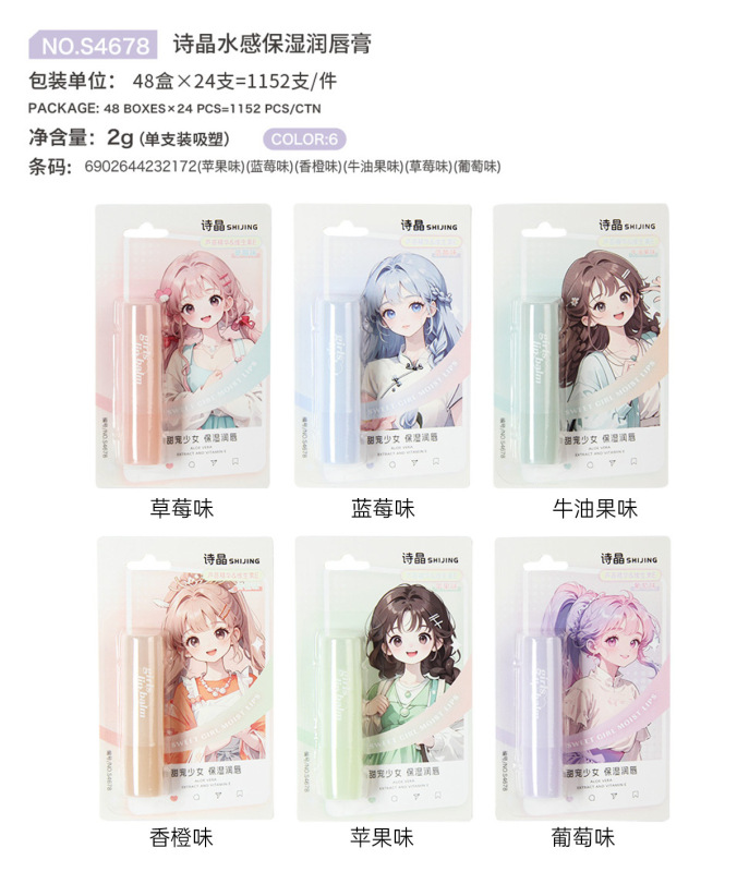 秋冬季可爱保湿润唇膏无色滋润学生女口红打底冬季男士女士润唇膏|undefined