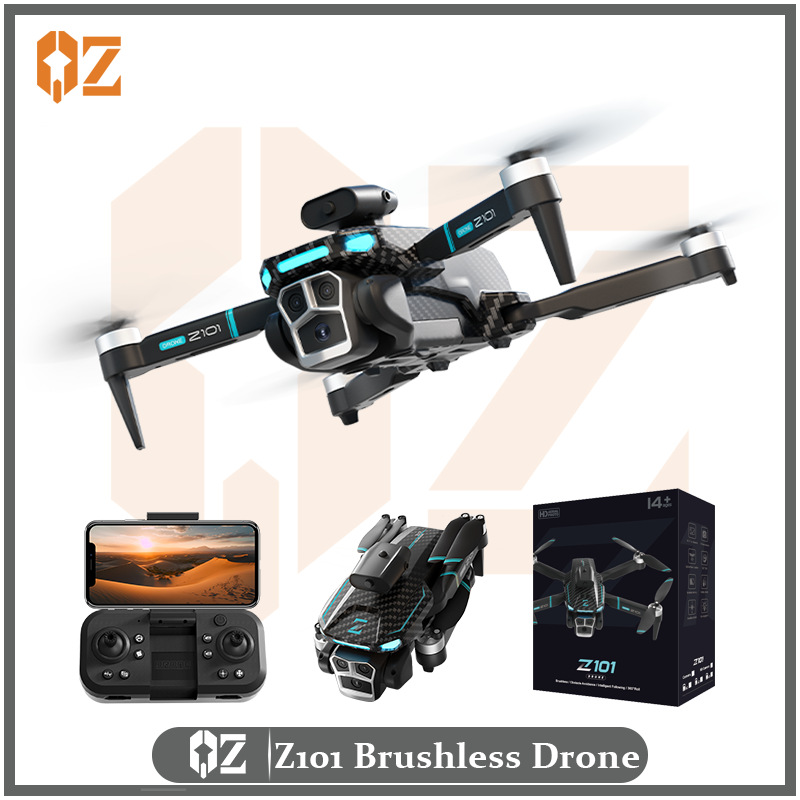 Z101 UAV Long Endurance HD Aerial Brushless Quadcopter Optical Flow Obstacle Avoidance Remote Control Aircraft drone