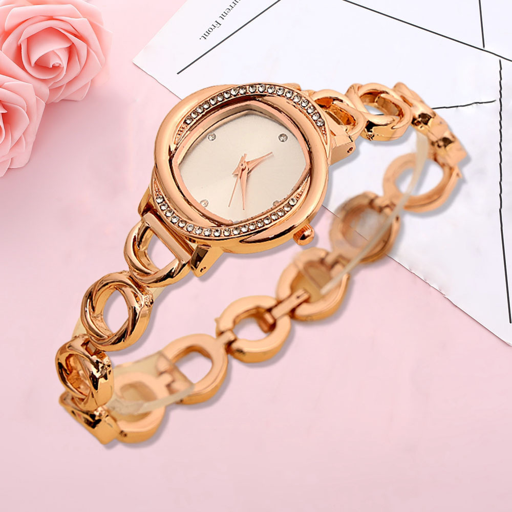 Temperamento cadena de mano reloj de mujer estudiante versión coreana simple casual punto diamante tendencia moda 2024 nuevo estilo Mori mujer