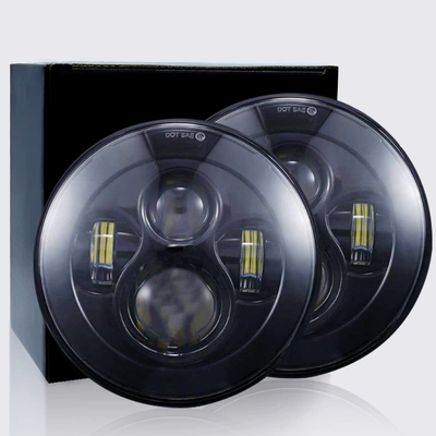 Cross-border Harley 7inch Wrangler 4-bead Motorcycle headlights, headlights