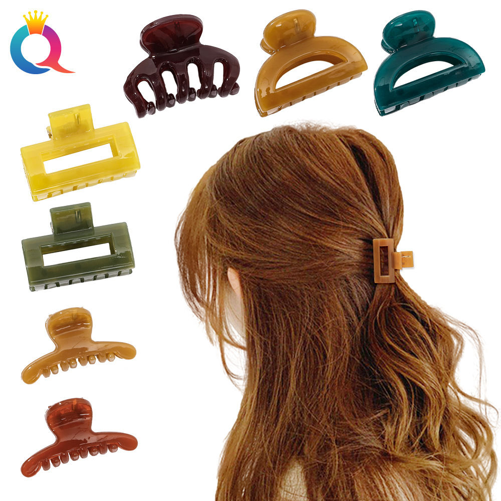 Qiyue jalea coreana pequeña horquilla clip lateral Cabeza trasera updo clip de pelo tamaño pequeño flequillo clip accesorios para el cabello tocado al por mayor
