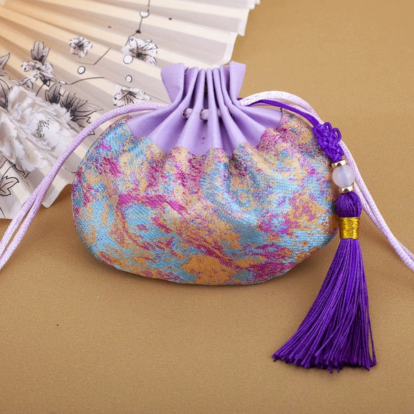 Rainbow color-empty bag tassel style