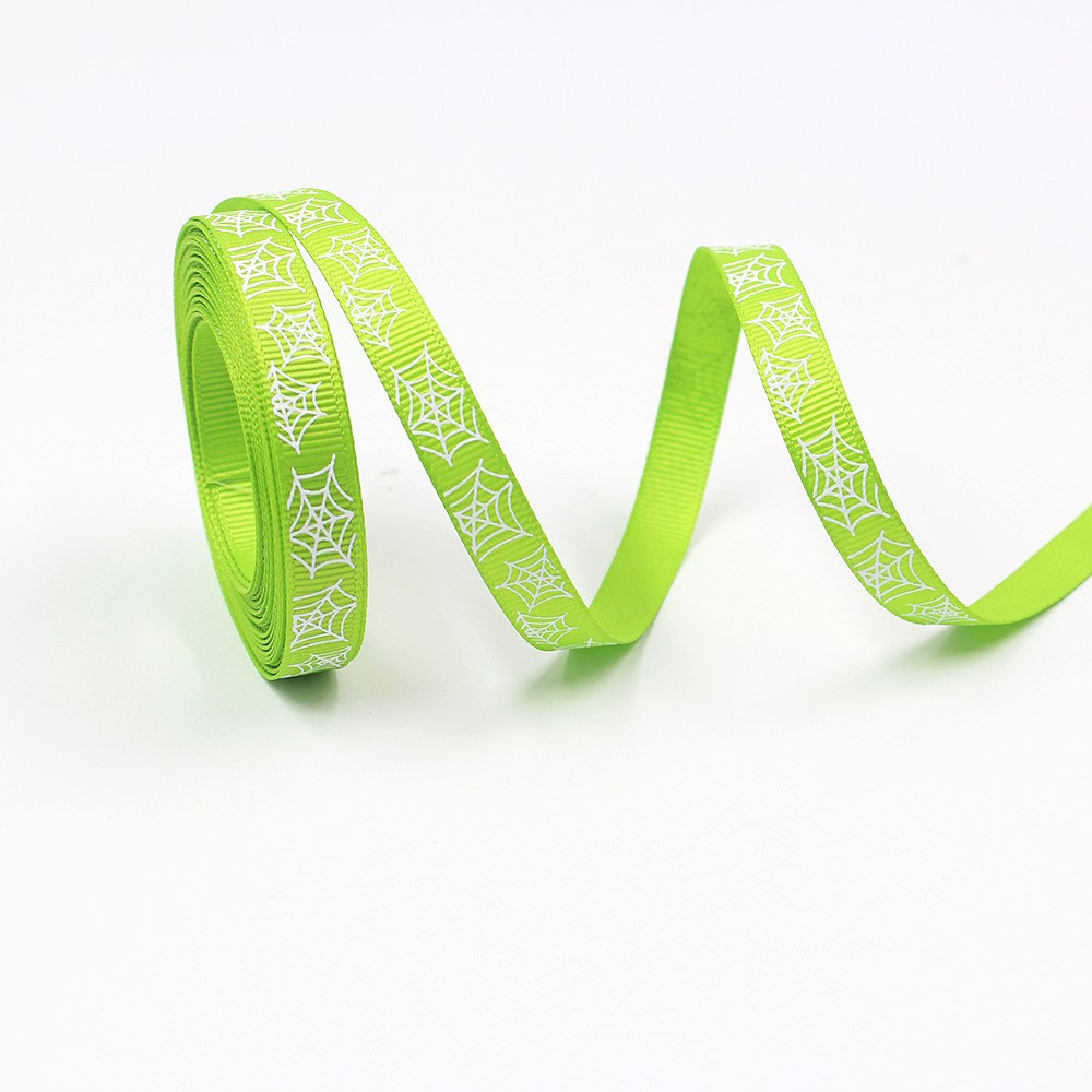 10mm cinta Halloween FIESTA DE Halloween escena decoración arco tocado material letras inglesas cinta de color sólido