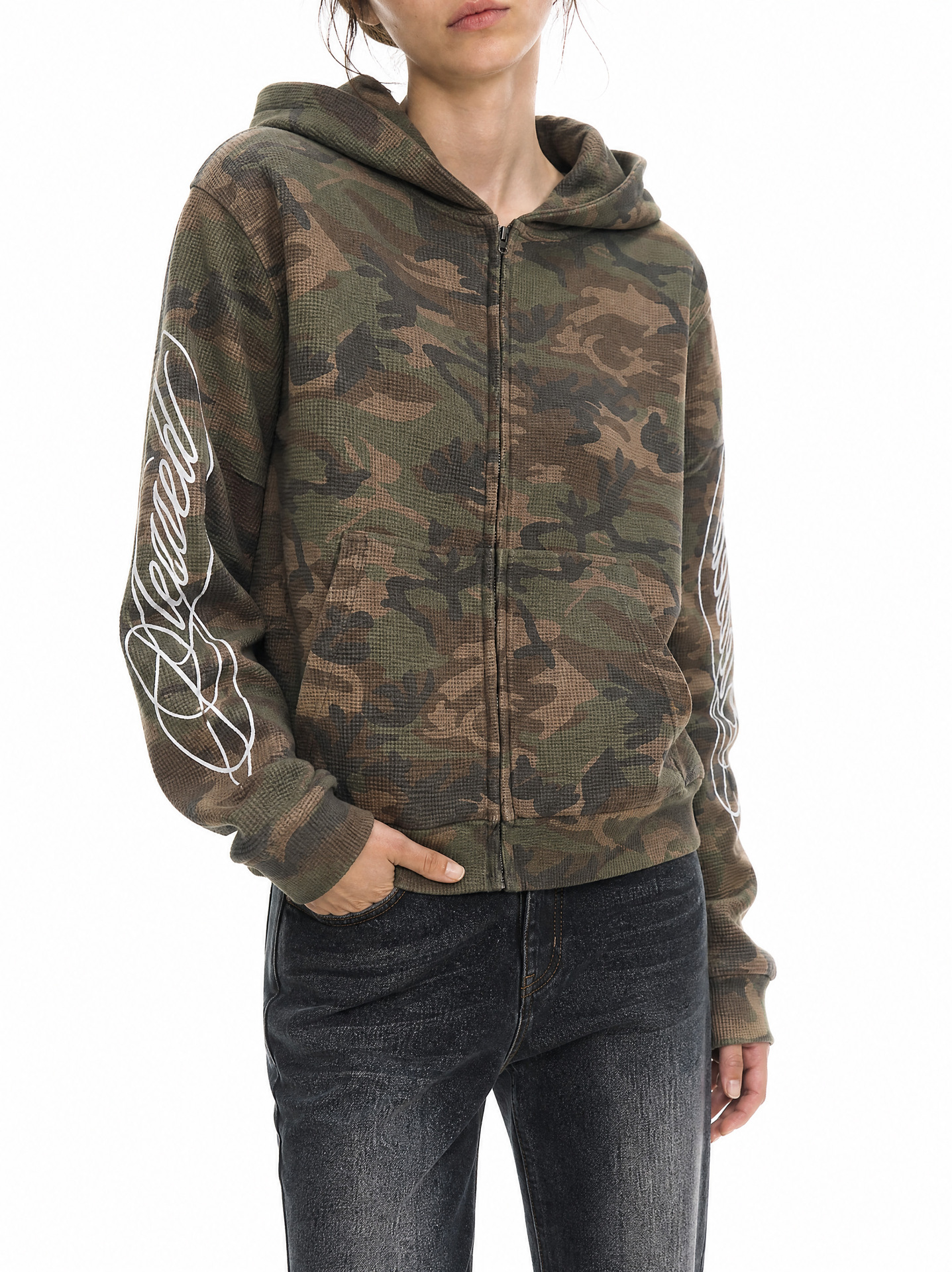 MADEEXTREME Camouflage Boxy Hoodie