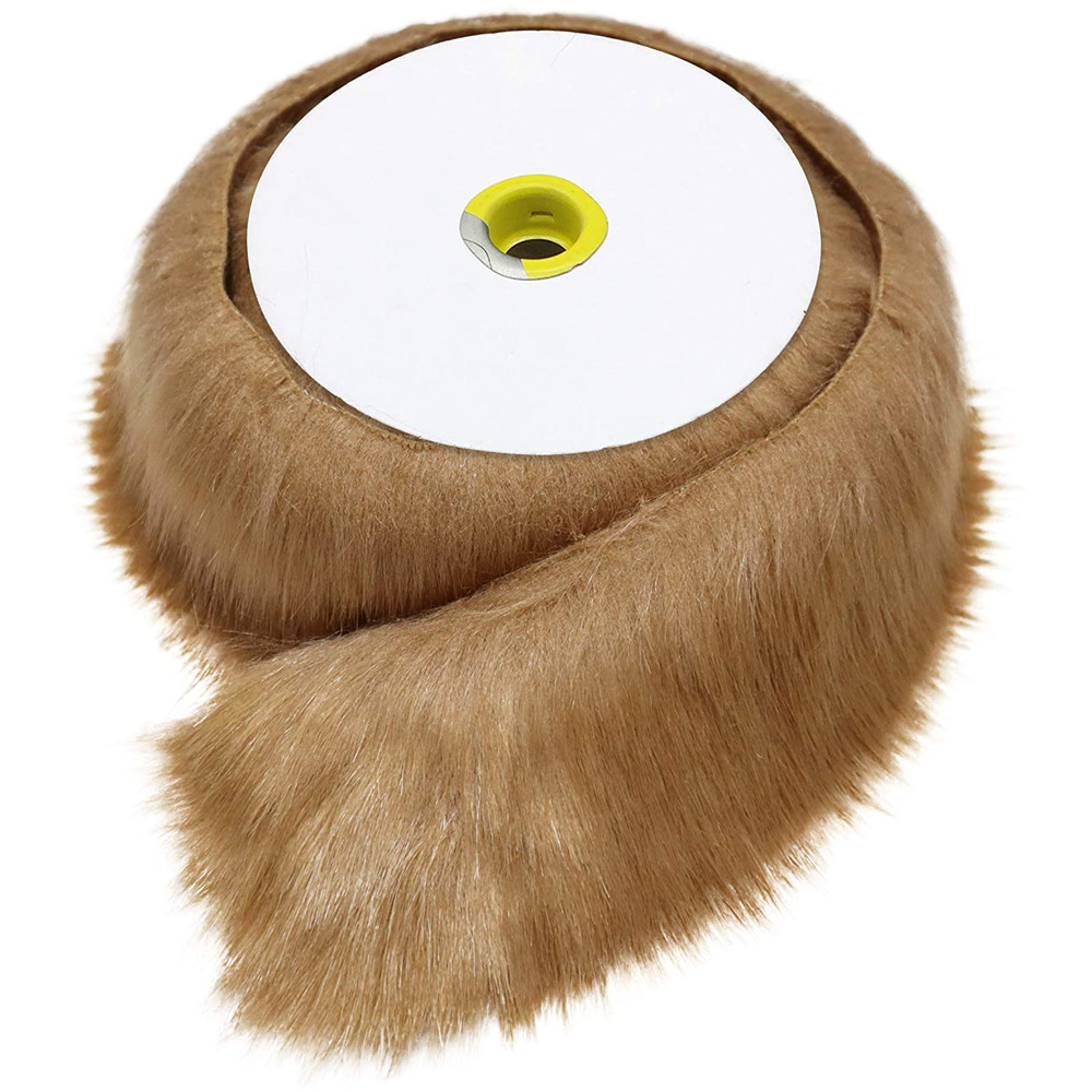 Cuello de piel sintética estilo europeo y americano para Hanfu, ribete de piel sintética para decoración navideña.